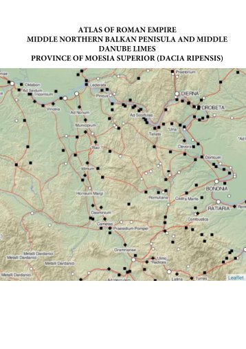 Atlas of Roman Empire Danube Limes