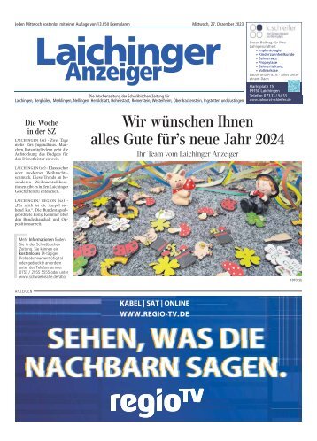 27.12.2023 Laichinger Anzeiger