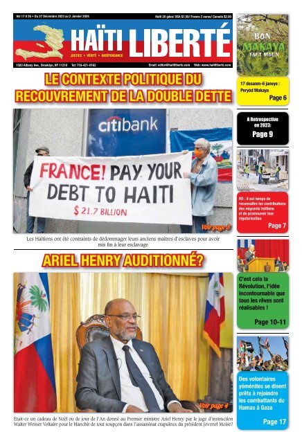 Haiti Liberte 27 Decembre 2023