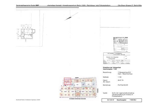 Ehemaliges Polizeipräsidium Berlin (Ost) - Anhang zur Denkmalpflegerischen Studie 2007 - BIM Berliner Immobilienmanagement GmbH