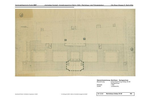 Ehemaliges Polizeipräsidium Berlin (Ost) - Anhang zur Denkmalpflegerischen Studie 2007 - BIM Berliner Immobilienmanagement GmbH