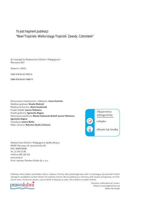 Nowi Tropiciele. Czterolatek. Wielka Księga Tropicieli. Zawody