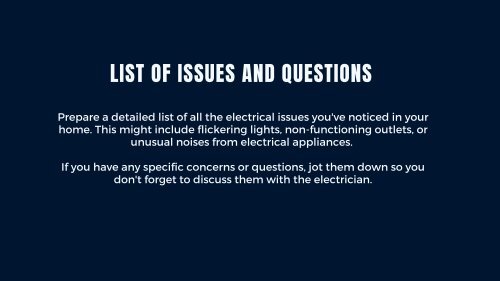 Ready for Repair: Your Essential Checklist Before the Electrician Arrives