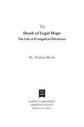SAMPLE - Death of legal hope and the life of evangelical obedience.