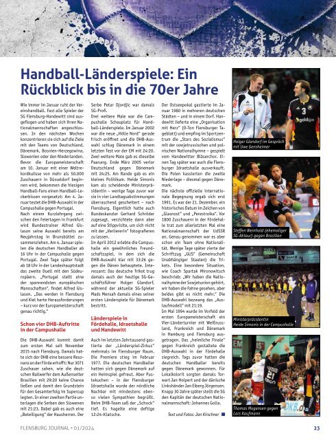 Flensburg Journal Ausgabe 256 - Januar 2024