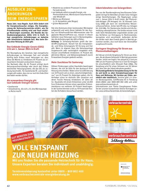 Flensburg Journal Ausgabe 256 - Januar 2024