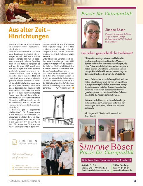 Flensburg Journal Ausgabe 256 - Januar 2024