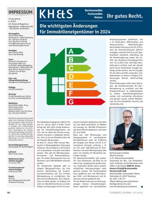 Flensburg Journal Ausgabe 256 - Januar 2024