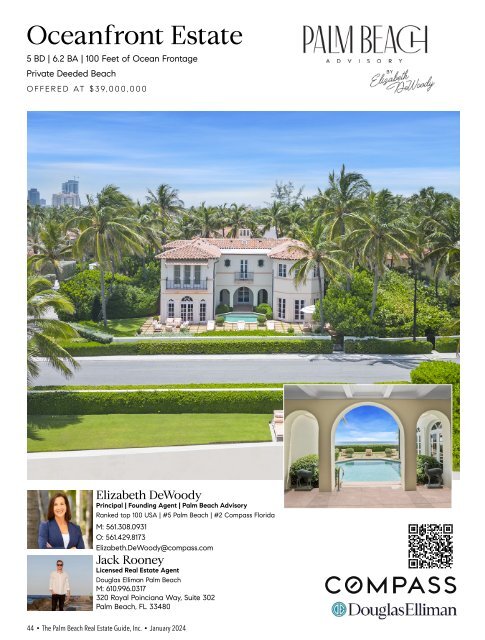 Palm Beach Real Estate Guide January 2024