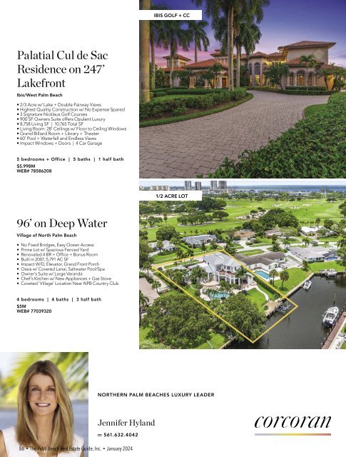Palm Beach Real Estate Guide January 2024
