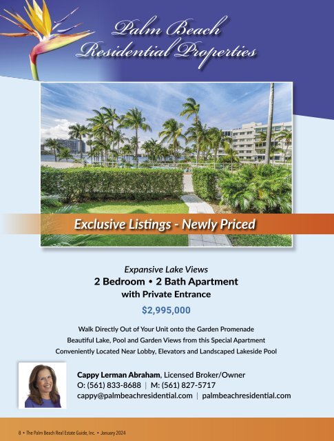 Palm Beach Real Estate Guide January 2024