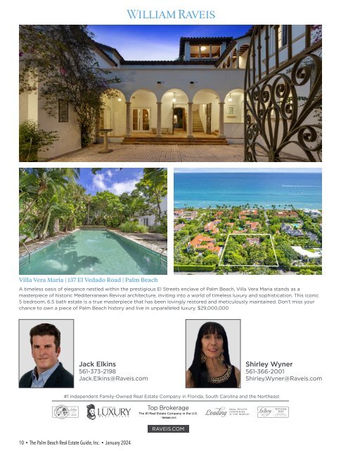 Palm Beach Real Estate Guide January 2024