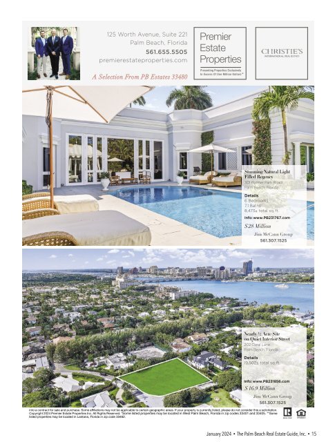 Palm Beach Real Estate Guide January 2024