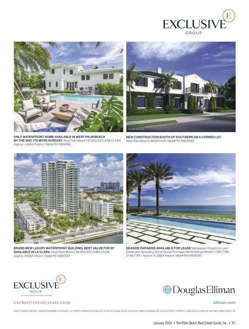 Palm Beach Real Estate Guide January 2024