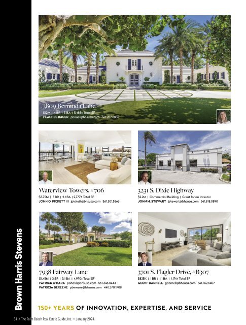 Palm Beach Real Estate Guide January 2024