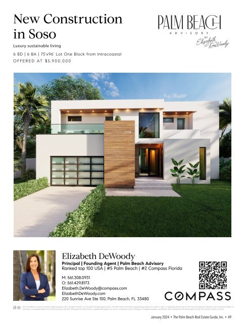 Palm Beach Real Estate Guide January 2024