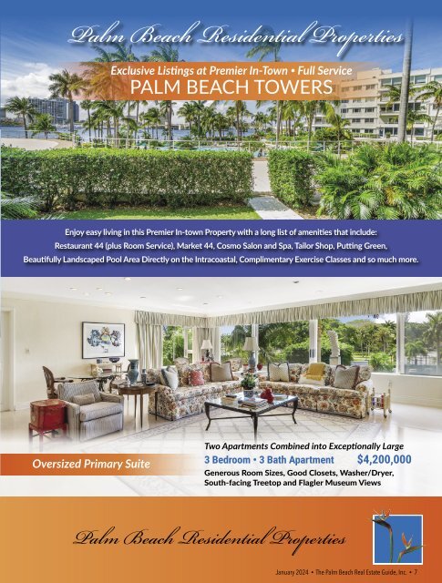 Palm Beach Real Estate Guide January 2024