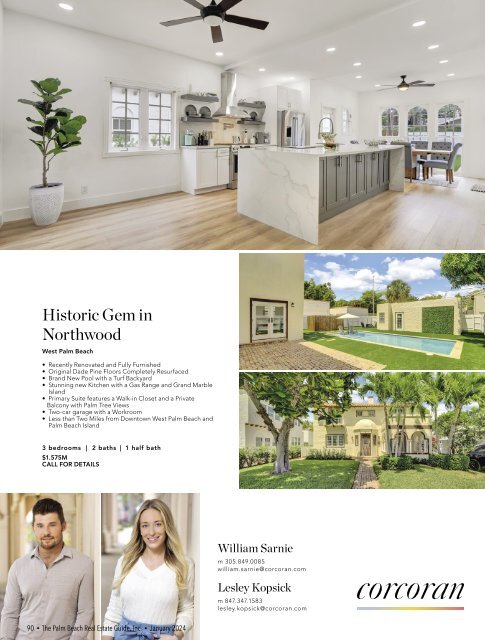 Palm Beach Real Estate Guide January 2024