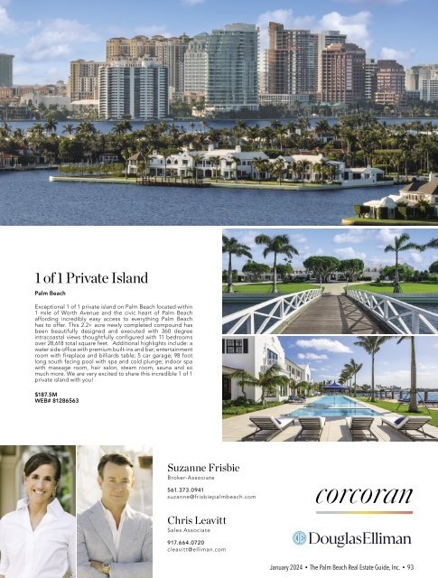 Palm Beach Real Estate Guide January 2024