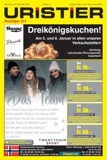 52.2023 Uristier – Der Urner Gratisanzeiger