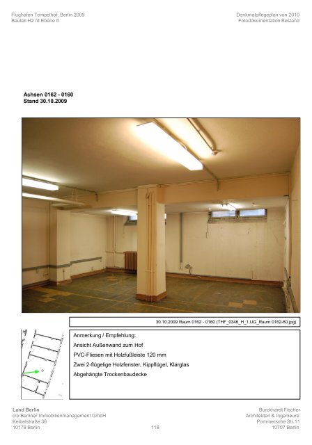 THF Flughafen Tempelhof - Denkmalpflegerische Dokumentation 2009 - BIM - Burckhardt Fischer