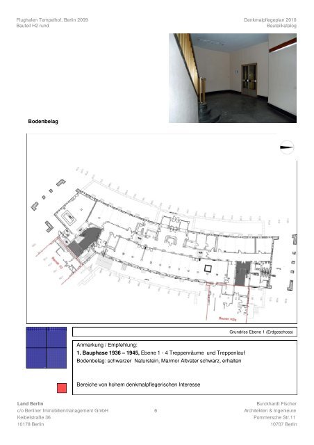 THF Flughafen Tempelhof - Denkmalpflegerische Dokumentation 2009 - BIM - Burckhardt Fischer