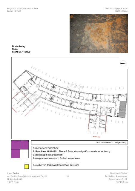 THF Flughafen Tempelhof - Denkmalpflegerische Dokumentation 2009 - BIM - Burckhardt Fischer