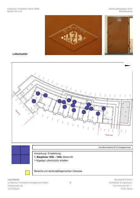 THF Flughafen Tempelhof - Denkmalpflegerische Dokumentation 2009 - BIM - Burckhardt Fischer