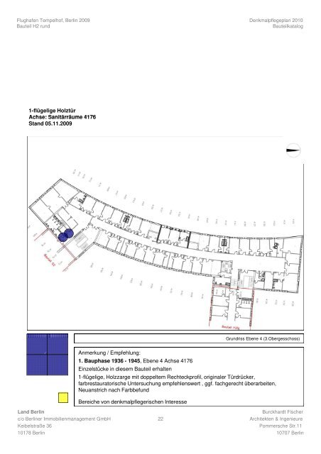 THF Flughafen Tempelhof - Denkmalpflegerische Dokumentation 2009 - BIM - Burckhardt Fischer