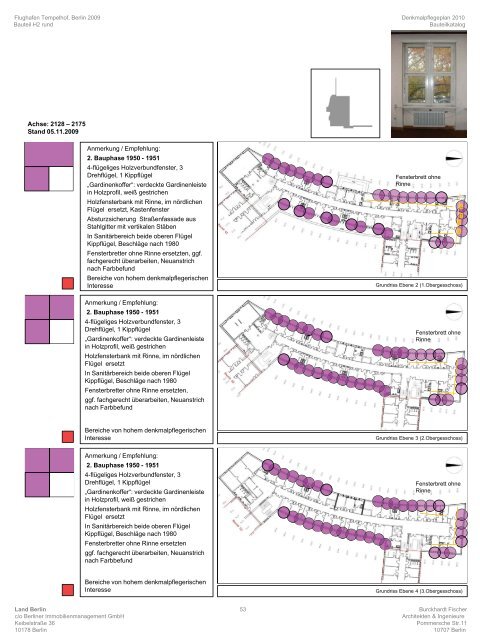 THF Flughafen Tempelhof - A3 Unterlagen Denkmalpflegerische Dokumentation 2009 - BIM - Burckhardt Fischer