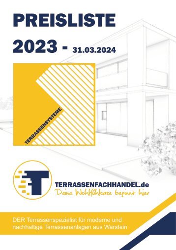 Terrassenfachhandel.de Preisliste 2023