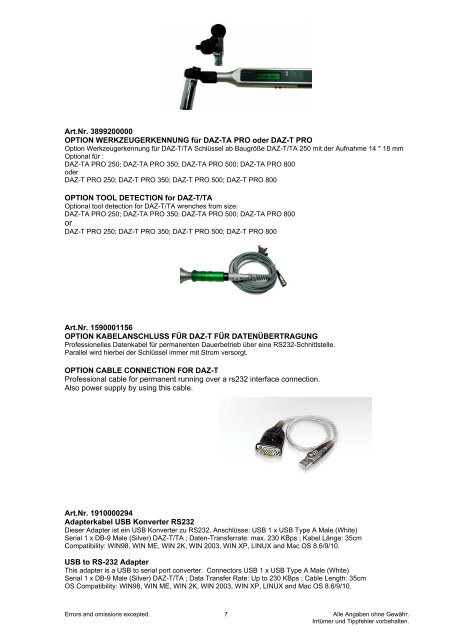 Elektronische Drehmomentschlüssel Electronic torque wrenches ...