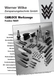 CAMLOCK Werkzeuge Preisliste 98009 - Werner Wilke ...
