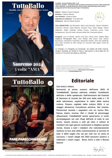 TuttoBallo20 - GENNAIO/FEBBRAIO 2024 - EnjoyArt n.38