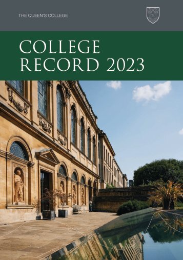 The Queen's College Record 2023