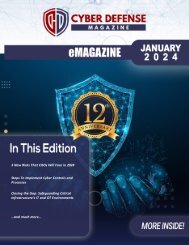 The Cyber Defense eMagazine January Edition for 2024