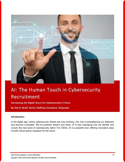 The Cyber Defense eMagazine January Edition for 2024