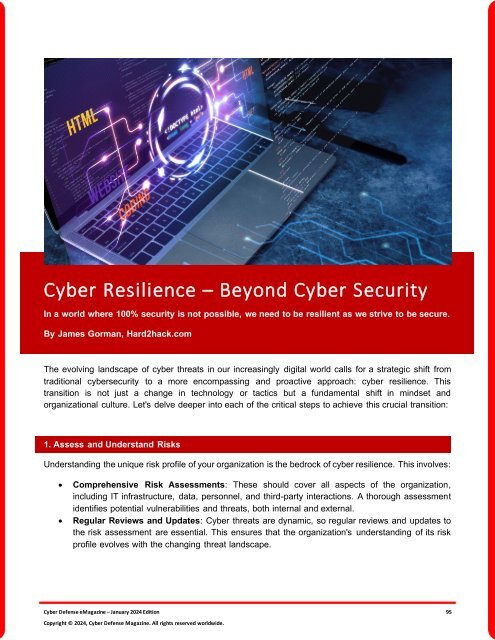 The Cyber Defense eMagazine January Edition for 2024