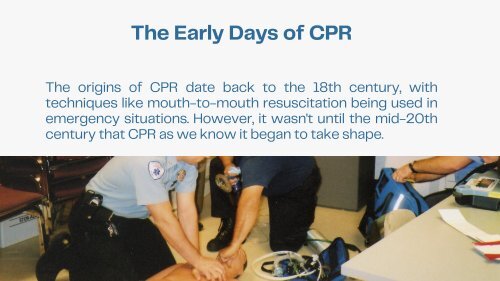 The Lifesaving Journey: Tracing the Evolution of CPR Training and Techniques