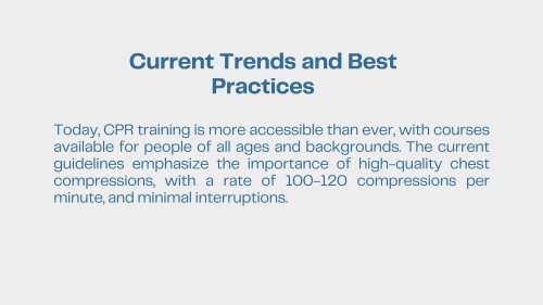 The Lifesaving Journey: Tracing the Evolution of CPR Training and Techniques