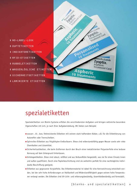 Etiketten und Folien als PDF - Bluhm Systeme GmbH