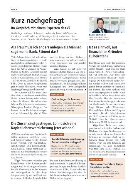 vznews, Deutschland, Januar 2024 Ausgabe 73