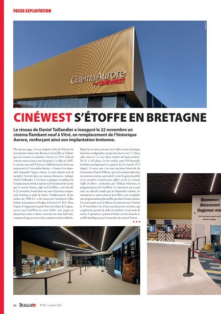 Cinéma Aurore my CinéWest de Vitré