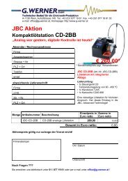 JBC Aktion Kompaktlötstation CD-2BB - G.Werner GmbH