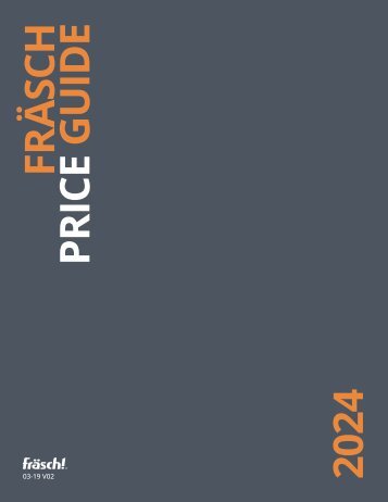 Frasch Price Catalog 2024
