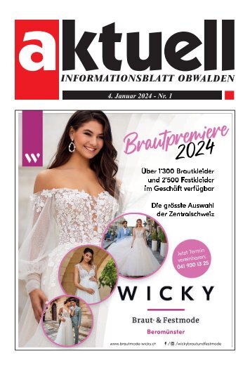 Aktuell Obwalden | KW 01 | 4. Januar 2024