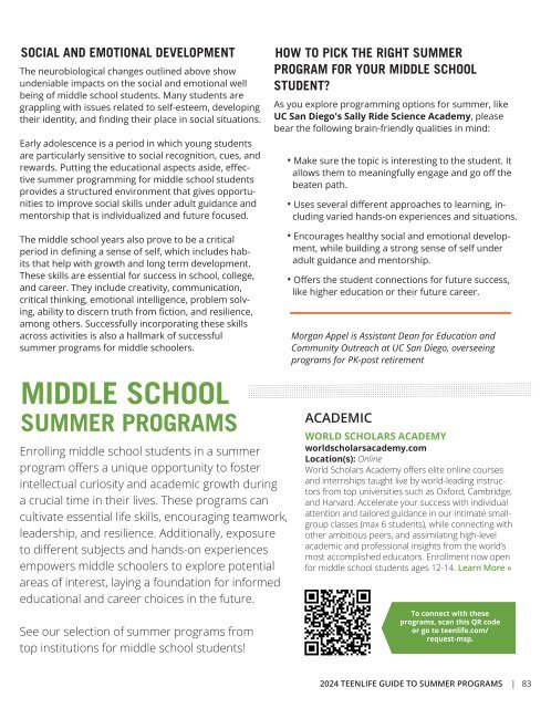 TeenLife 2024 Guide to Summer Programs