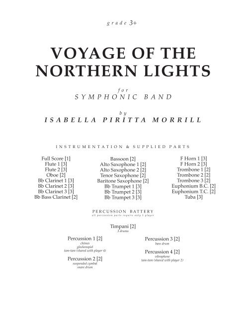 Voyage - Score [12x16, 2-sided] - Score