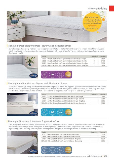 Dale Leisure 2024 Accommodation Brochure