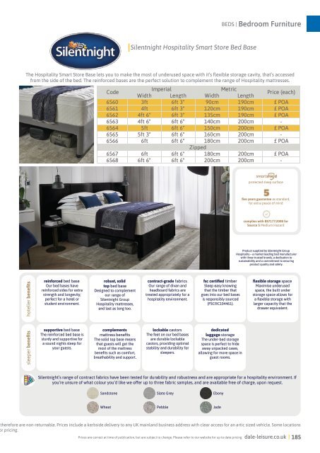 Dale Leisure 2024 Accommodation Brochure